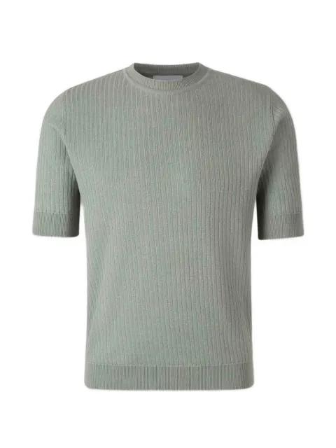ribbed-knit T-shirt by LARDINI