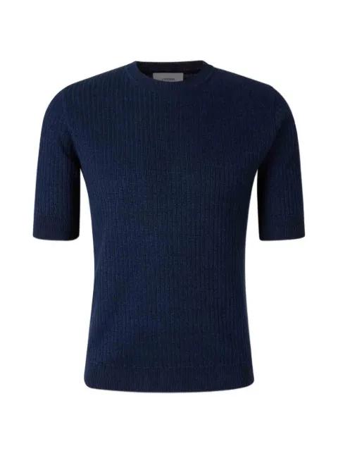 ribbed-knit T-shirt by LARDINI