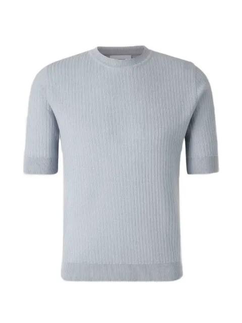 ribbed-knit T-shirt by LARDINI