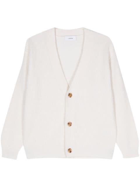 ribbed-knit cardigan by LARDINI