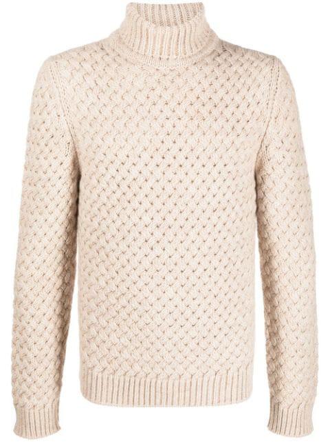 roll neck pullover jumper by LARDINI