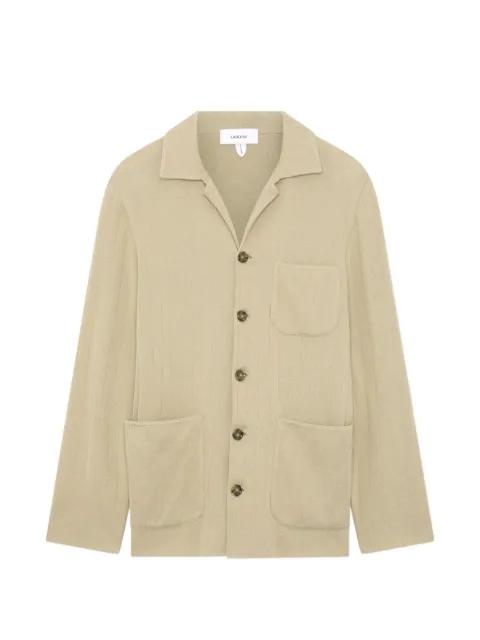 single-breasted knit jacket by LARDINI