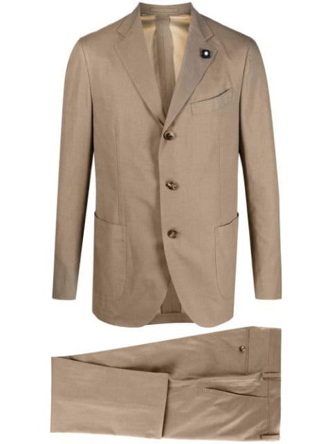 single-breasted two-piece suit by LARDINI