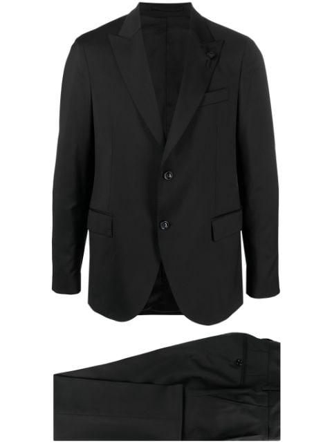 single-breasted two-piece wool suit by LARDINI