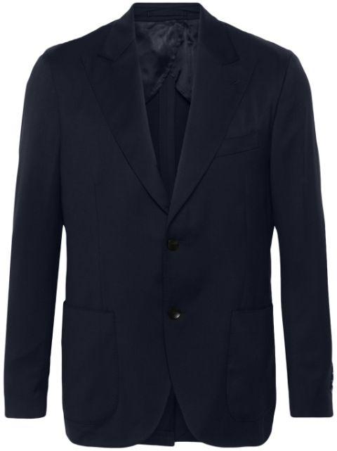 single-breasted wool blazer by LARDINI