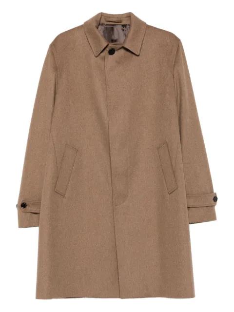 single-breasted wool coat by LARDINI