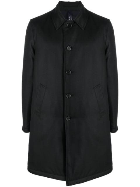single-breasted wool coat by LARDINI