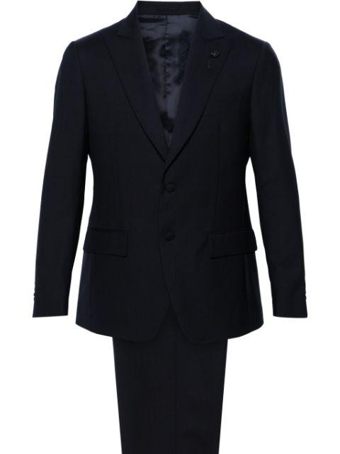 single-breasted wool suit by LARDINI