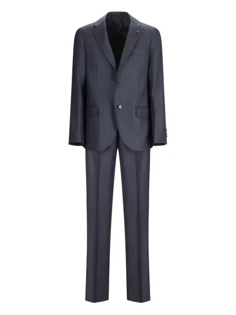 single-breasted wool suit by LARDINI