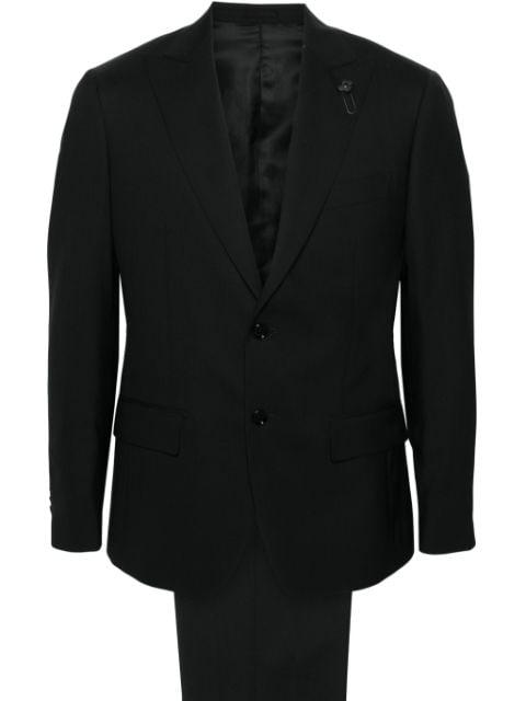 single-breasted wool suit by LARDINI