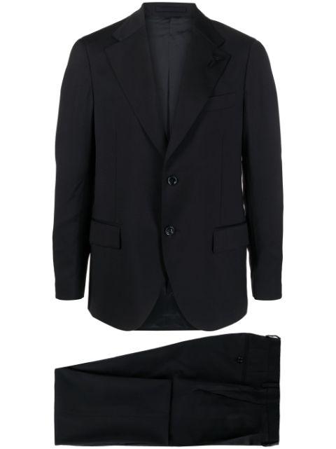single-breasted wool suit set by LARDINI