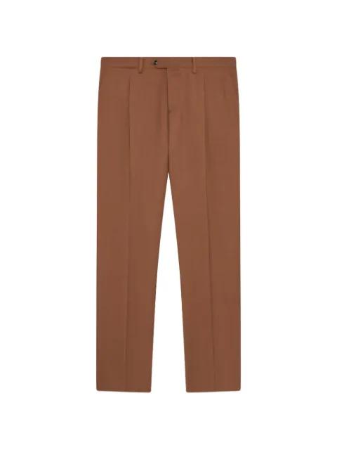 single-pleat wool trousers by LARDINI