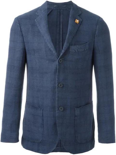 soft check blazer by LARDINI