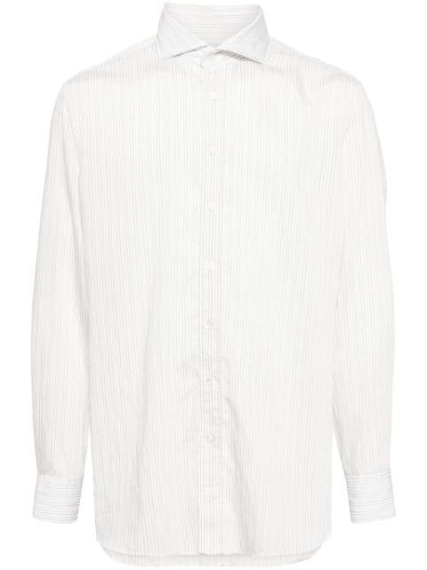 striped button-up shirt by LARDINI