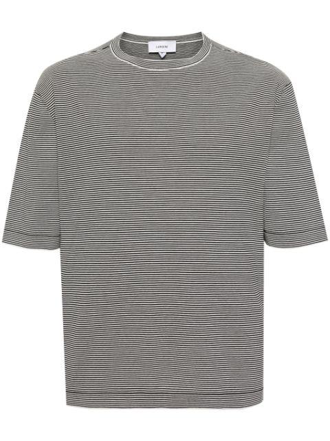 striped cotton T-shirt by LARDINI