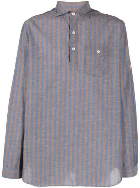 striped cotton shirt by LARDINI