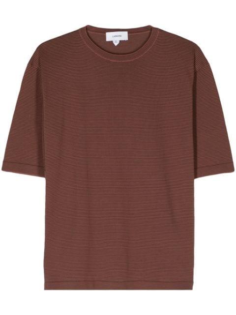 striped knitted T-shirt by LARDINI