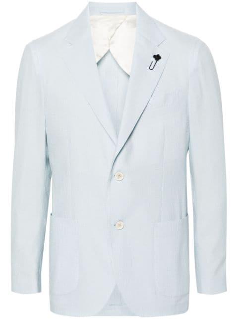 striped single-breasted blazer by LARDINI