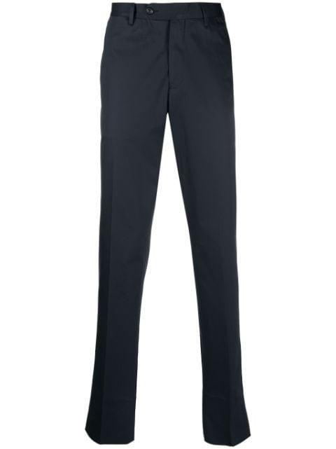 tailored cotton blend trousers by LARDINI