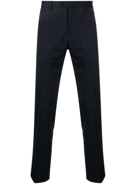 tailored stretch-wool trousers by LARDINI