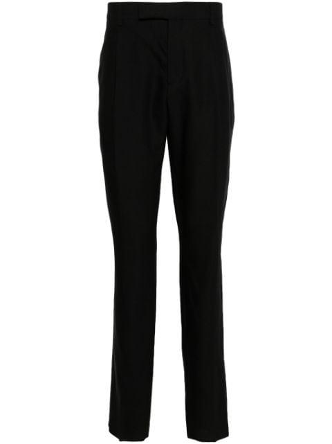 tailored tapered trousers by LARDINI