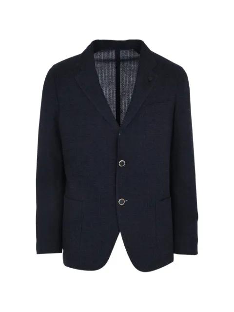twobutton liknit jacket by LARDINI