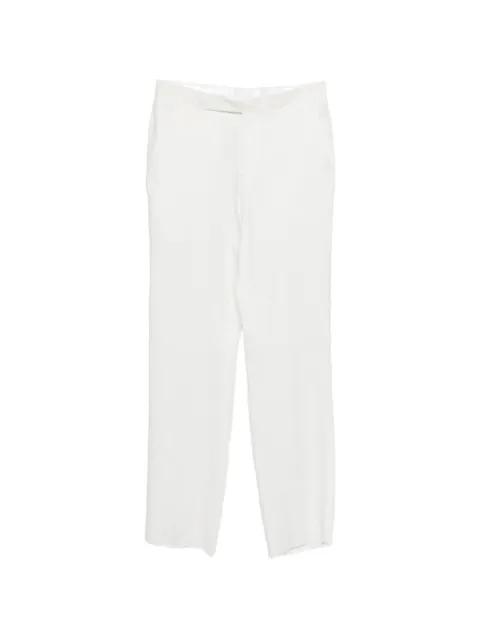 white straight trousers by LARDINI