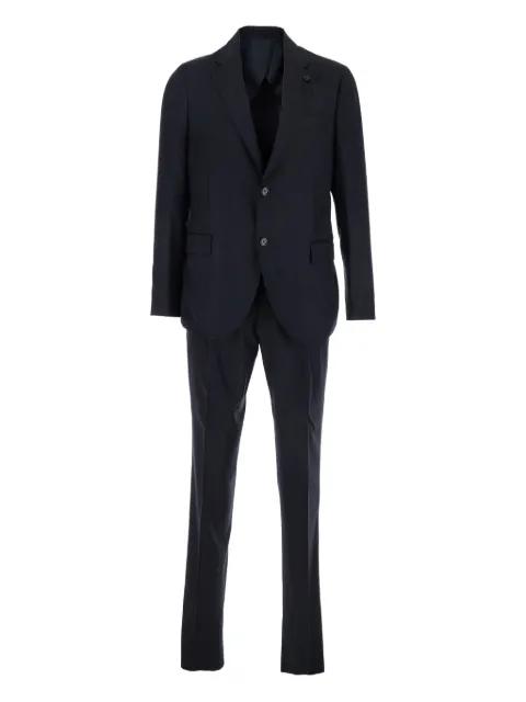 wool-silk blend single-breasted suit by LARDINI