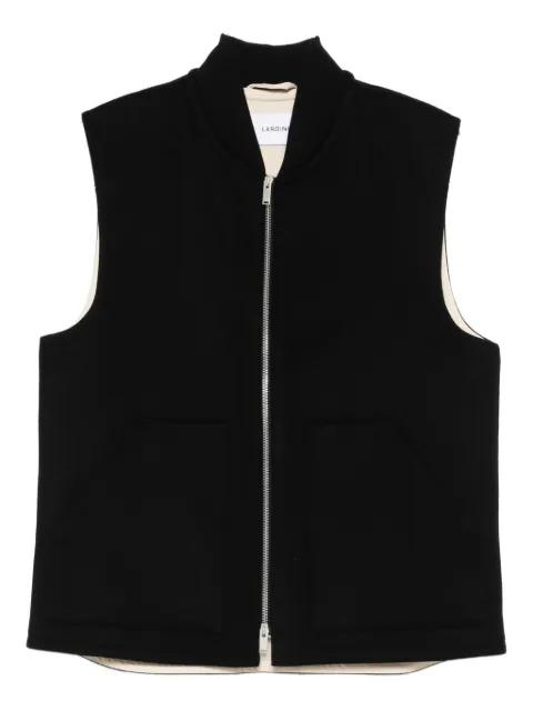 zip-front gilet by LARDINI