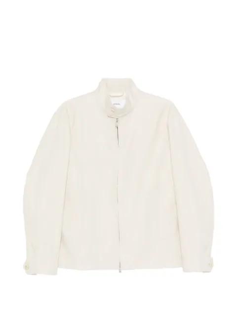zip linen jacket by LARDINI