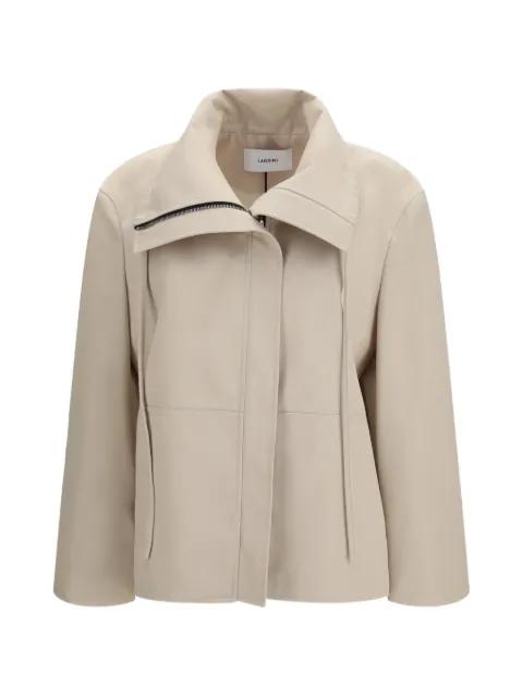 zipped collared jacket by LARDINI