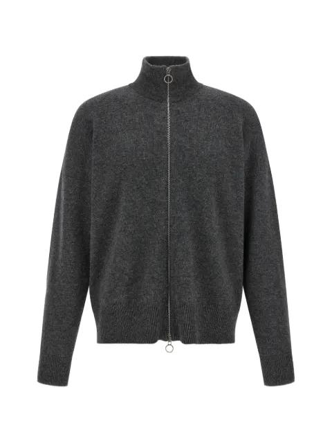 Camionair zip-up cardigan by LARMERI STUDIO