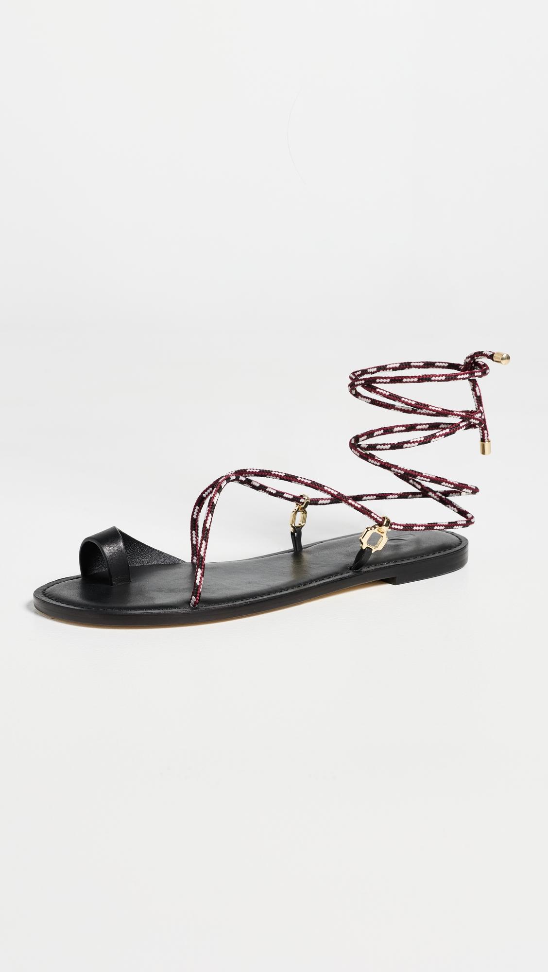 Antibes Flat Sandals by LARROUDÉ
