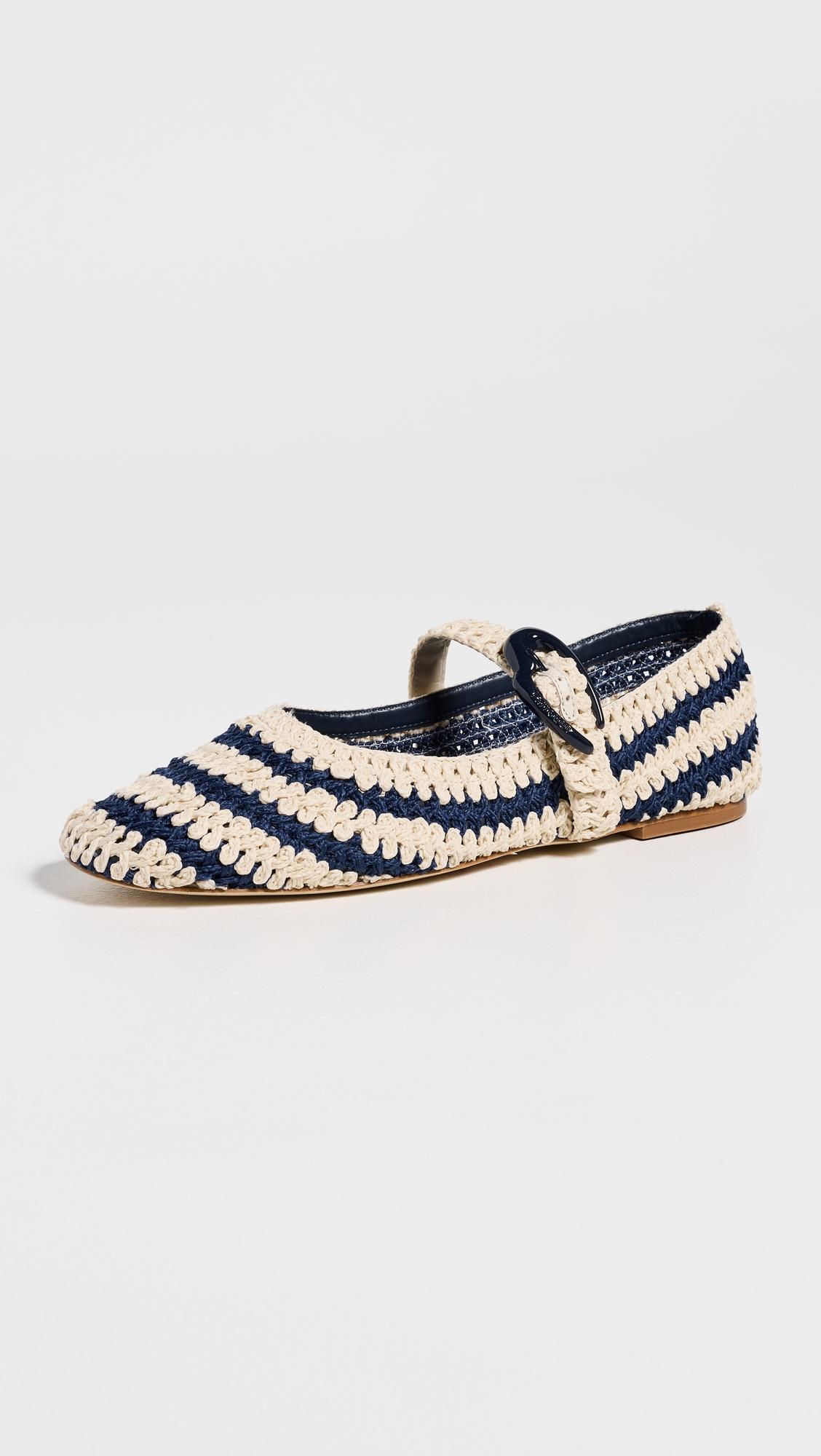 Verona Crochet Flats by LARROUDÉ
