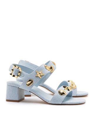 Women's Madison Studded Strappy Sandals by LARROUDE Women's Madison Studded Strappy Sandals by LARROUDE