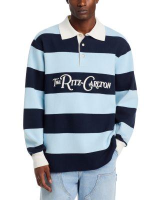Ritz Carlton Stripe Cotton Rugby Polo Shirt - Exclusive by LATE CHECKOUT