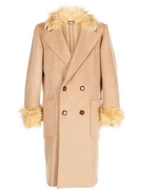 wool double-breasted coat by LATE CHECKOUT