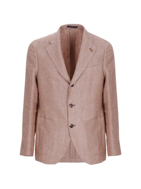 herringbone-pattern blazer by LATORRE