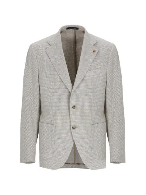 houndstooth-pattern blazer by LATORRE