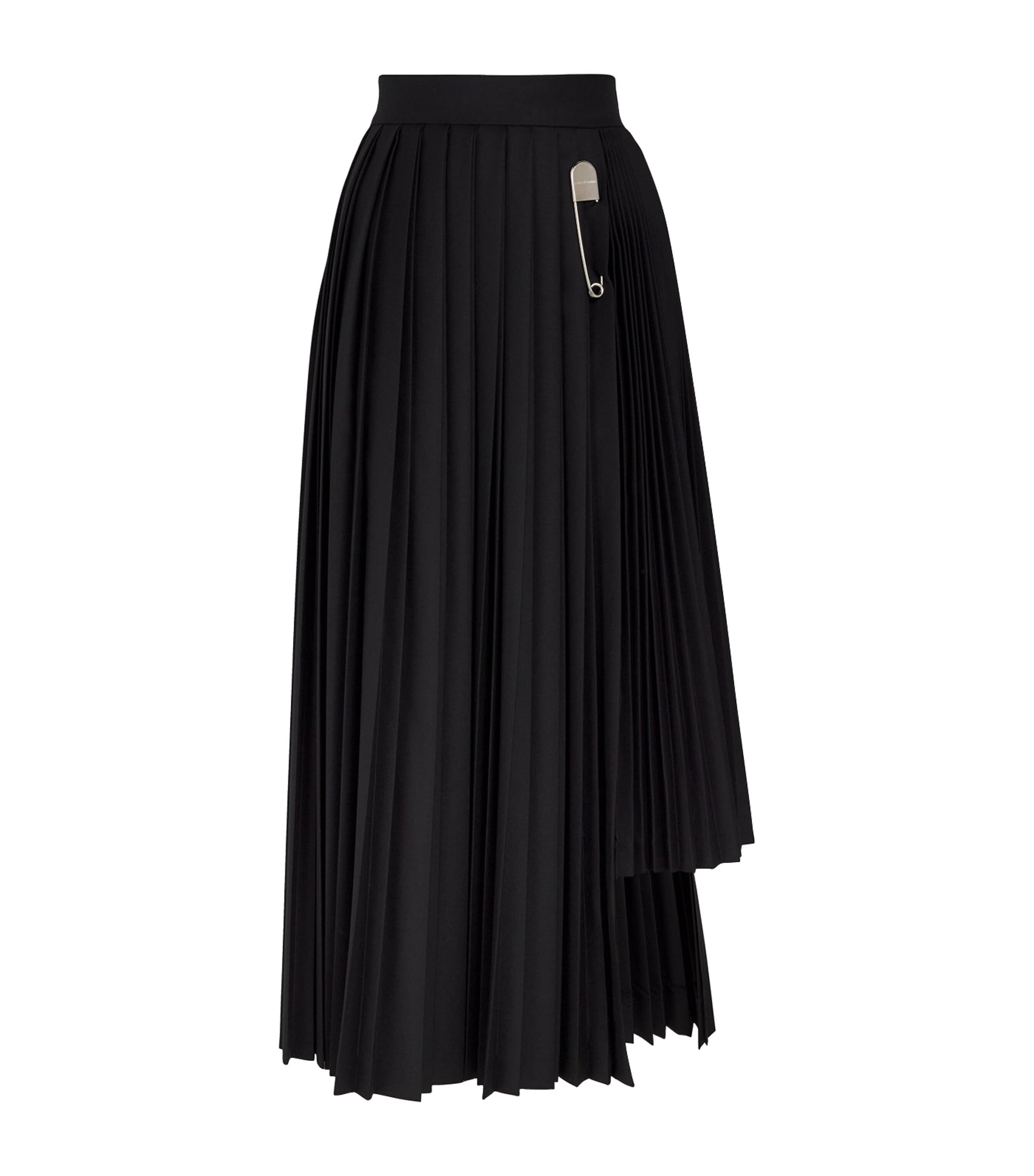 Laura Pitharas Wool Contrast Pleated Skirt by LAURA PITHARAS