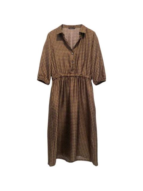 paisley-print elasticated-waist dress by LAURA URBINATI