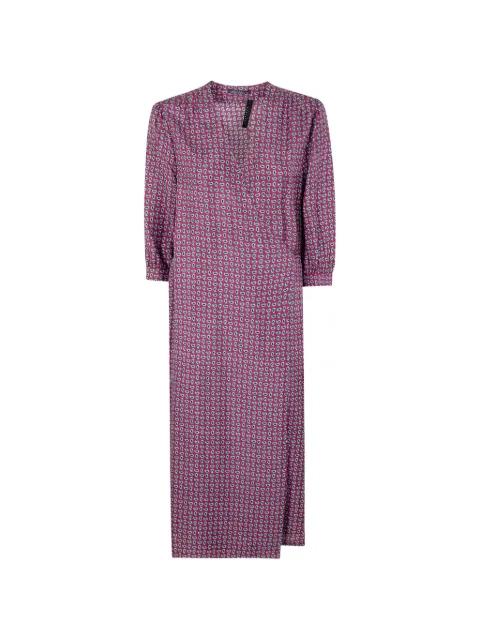 paisley tie belt dress by LAURA URBINATI