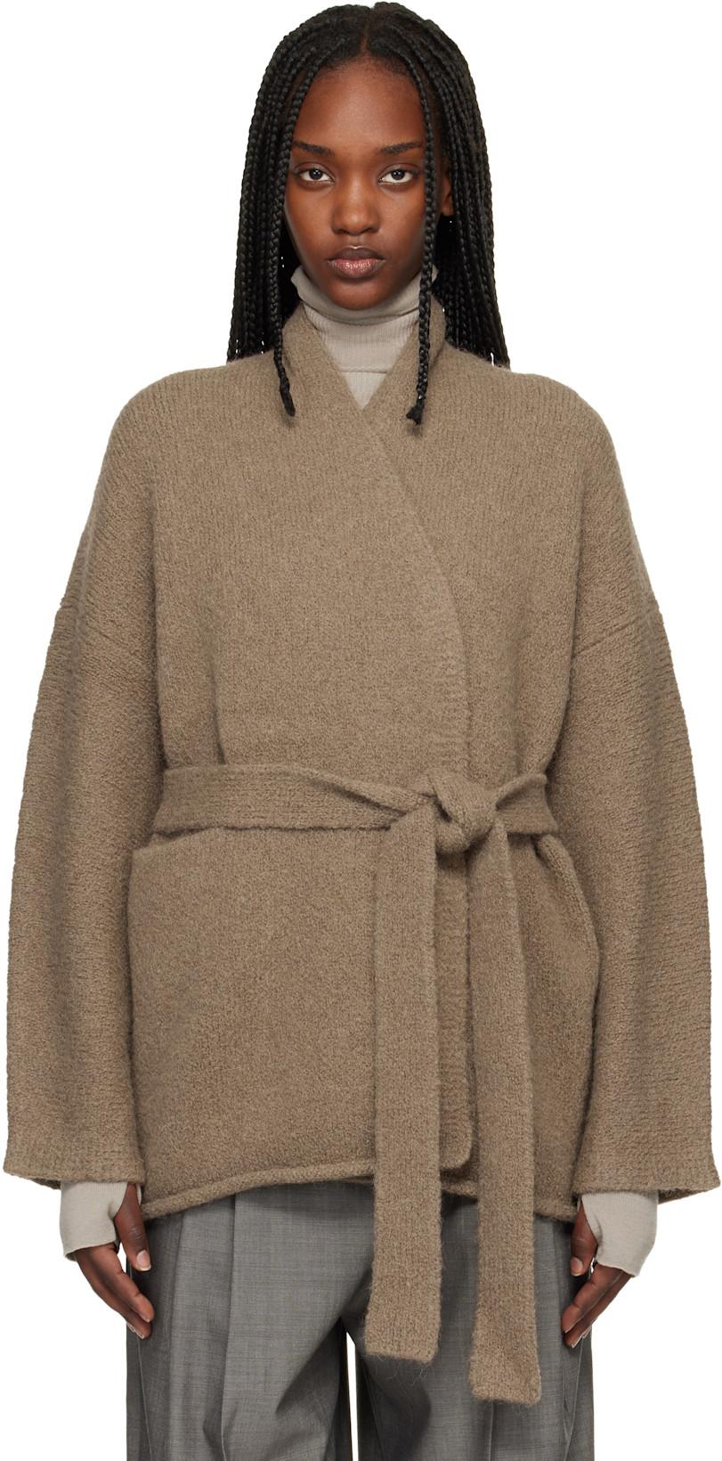 Brown Coto Cardigan by LAUREN MANOOGIAN