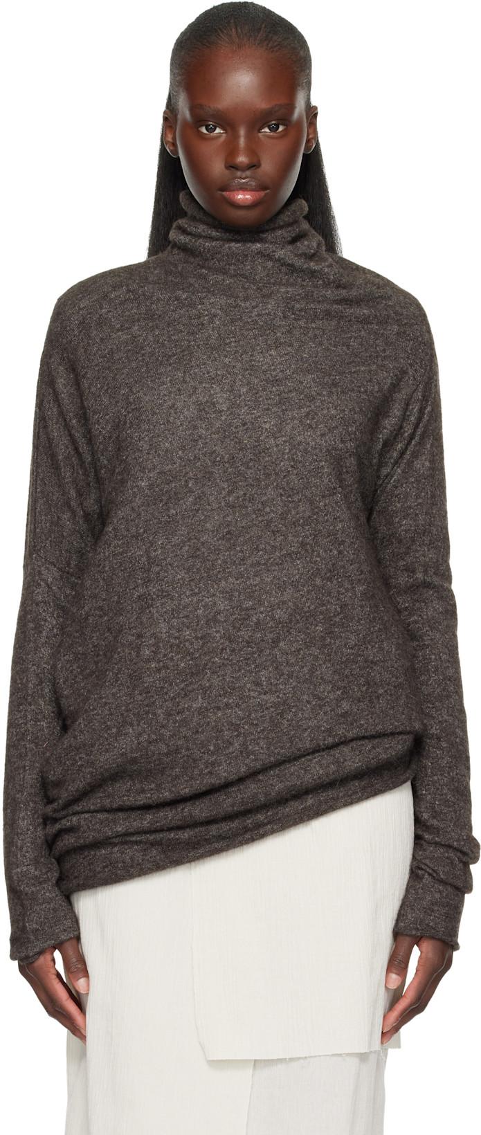 Gray Askew Funnel Turtleneck by LAUREN MANOOGIAN