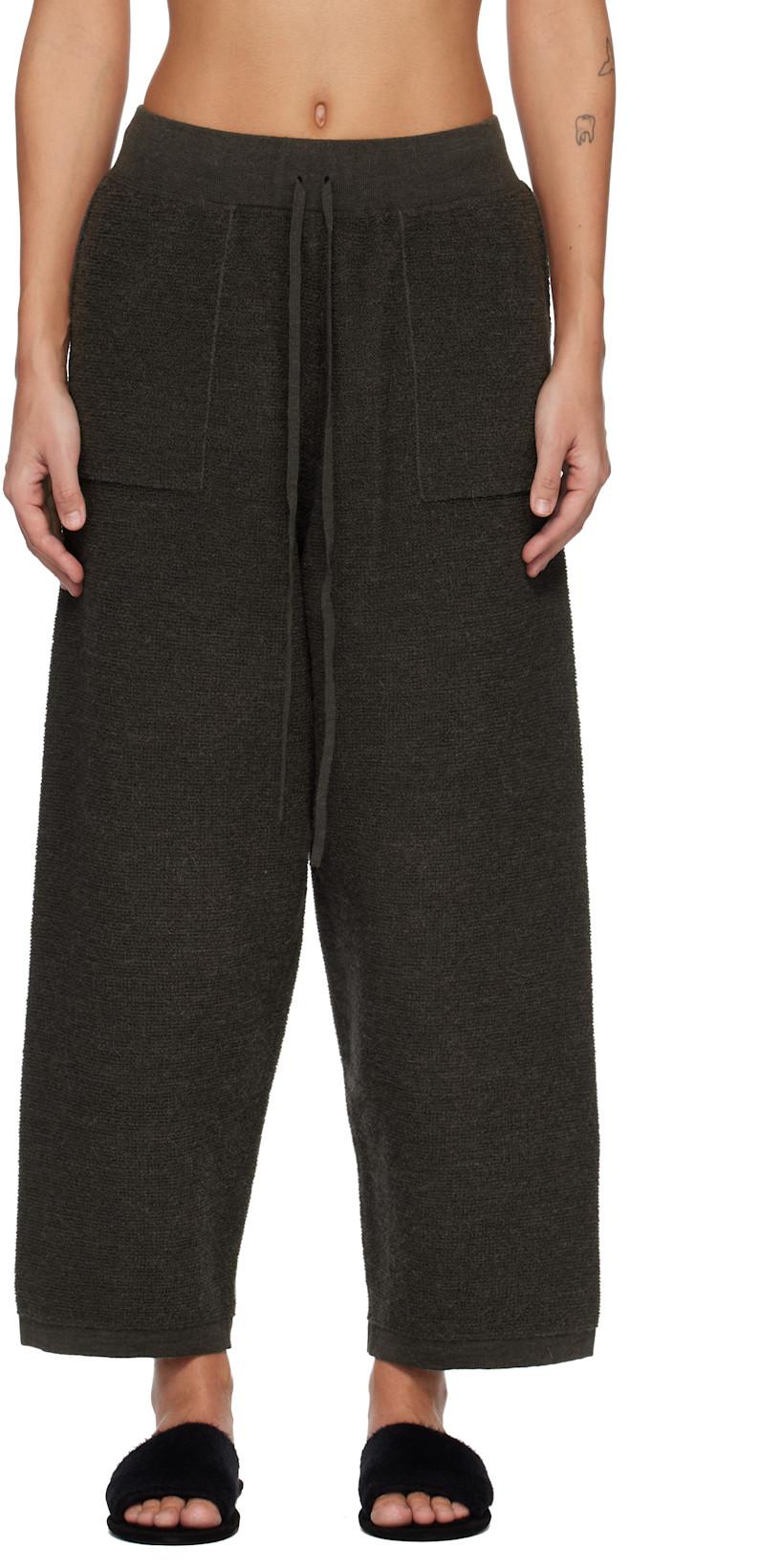 Gray Fine Terry Lounge Pants by LAUREN MANOOGIAN