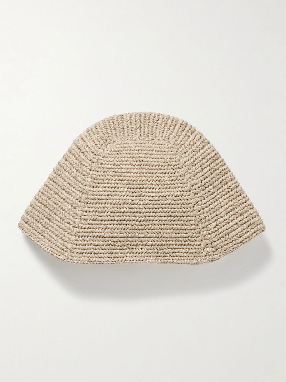 + NET SUSTAIN Pima cotton and linen-blend bucket hat by LAUREN MANOOGIAN + NET SUSTAIN Pima cotton and linen-blend bucket hat by LAUREN MANOOGIAN
