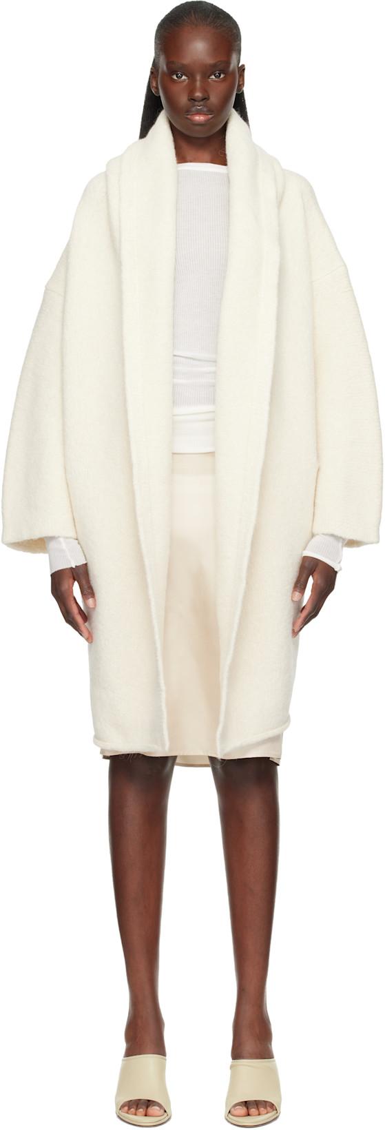 Off-White Capote Coat by LAUREN MANOOGIAN