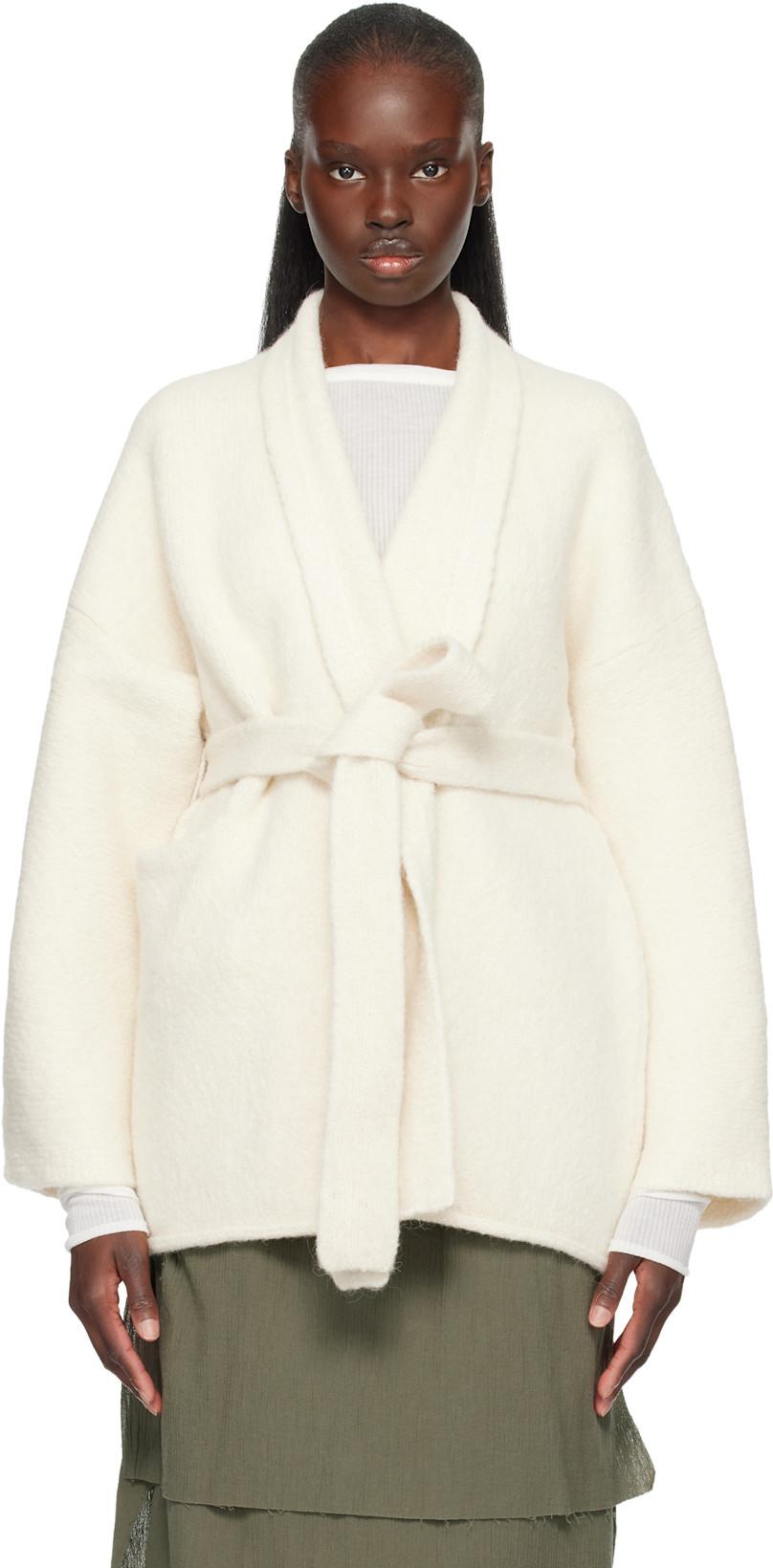 Off-White Coto Cardigan by LAUREN MANOOGIAN