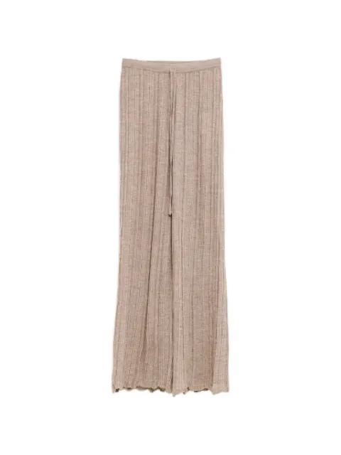 drawstring ribbed trousers by LAUREN MANOOGIAN