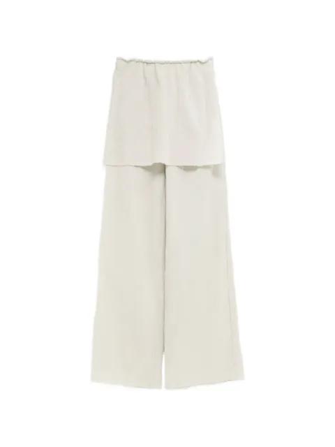 ruffled trousers by LAUREN MANOOGIAN